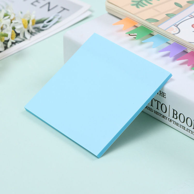 3" Transparent Sticky Note Light Blue