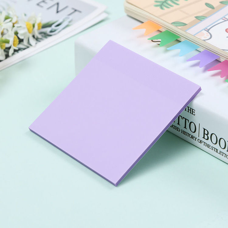 3" Transparent Sticky Note Light Purple