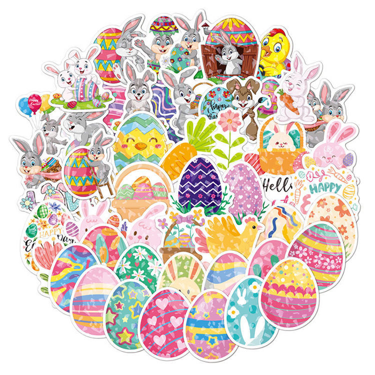Vinyl Sticker Holographic Easter A
