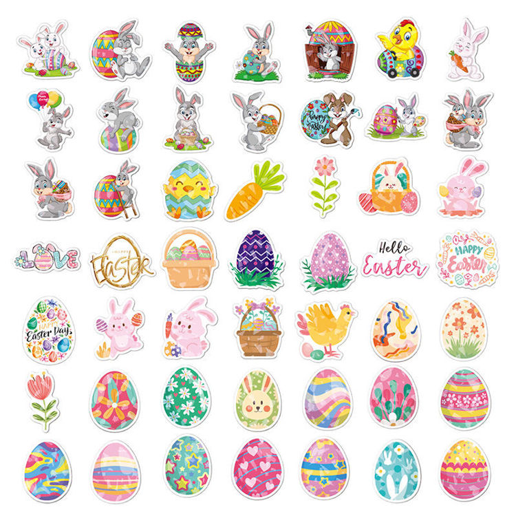 Vinyl Sticker Holographic Easter A