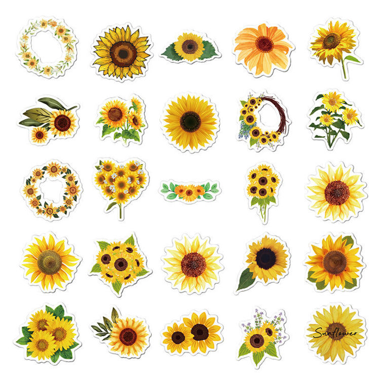 Vinyl Sticker Sunflower